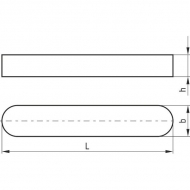 68858730 Wpust pryzmatyczny Kramp, 8 x 7 x 30 mm