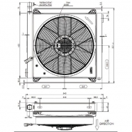 1502C12 Chłodnica + wentylator 12V pasuje do pompy Battioni Pagani WPT 720, WPT720