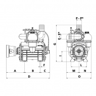 MEC11000DLAB Pompa próżniowa Battioni Pagani MEC 11000 napęd bezpośredni CCW auto-lube Ballast