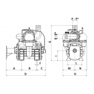 MEC11000H Pompa próżniowa Battioni Pagani MEC 11000 napęd hydrauliczny 11137 l/min
