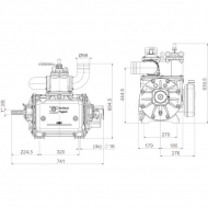 BALLAST16000D Sprężarka napęd bezpośredni l. BP