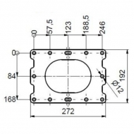 APK0000186 Pompa płatów obrotowa R116-180S + rama