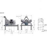 APK0000186 Pompa płatów obrotowa R116-180S + rama