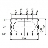 APK0000187 Pompa płatów obrotowa R116-240S + rama