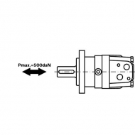 OMS200151F0504 Silnik hydrauliczny orbitalny, wał Ø 32 mm 200cc standard Danfoss / White 151F0504