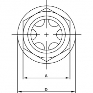 LCP08N Wziernik gwint calowy typ LCP, G1/2"