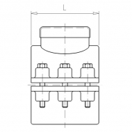 7032001 Opaska do nawiercania rurociągów PP 32mm x 1" GW