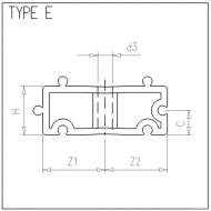 BP3220 Elementy wypełniające do zacisków rurowych typ BP Vdl, 32 mm