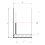 70400251 Złączka redukcyjna PCW-U VdL, 40 x 25 mm