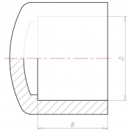 7040460 Zaślepka PCW-U VdL, 40 mm