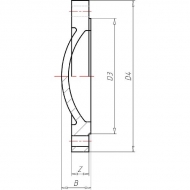 7250461 Zaślepka okrągła PCW-U VdL, 250 mm