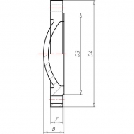 7075461 Zaślepka okrągła PCW-U VdL, 75 mm