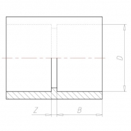 7032110 Złączka PCW-U VdL, 32 x 32 mm