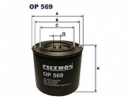 Filtr oleju silnika OP569, pasuje C385