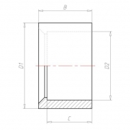 71101001 Złączka redukcyjna PCW-U VdL, 110 x 100 mm