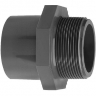 7203860 Króciec gwintowany z gwintem zew. z PCW VdL, 20 mm x 3/8"