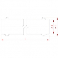 7110550 Złączka nasuwana PCW 110 mm PN10