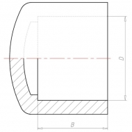 7063460GP Zaślepka PCW-U Gopart, 63 mm