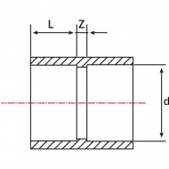 7025110GP Złączka PCW-U Gopart, 25 x 25 mm