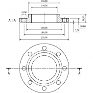 4651900Z Kołnierz okrągły 4" DIN2566