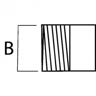 6600000Z Element gwintowany czarny, 6" 150 mm KRAMP