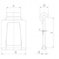 07440100 Ogniwo łańcucha T44 HF