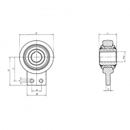 LF15040085DA Sprzęgło jenokierunkowe 40 mm/B=85 pasuje do Bass