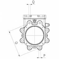 LVB250H Zawór suwakowy 10" hydr. BP LOCKER BiDi