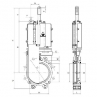 ARZO0100100550 Zasuwa płytowa 4" (hydrauliczna)