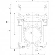 ARZO0101100560 Kompaktowa zasuwa nożowa 4" (hydrauliczna)