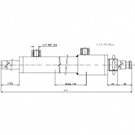6003000DL Siłownik hydrauliczny podwójnego działania gwint zew. Saturn, 6"