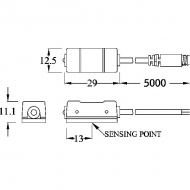 8382SENS Hermetyczny łącznik elektryczny sterowany magnesem 12-240V DC/AC pasuje do MZ