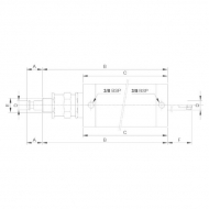 6008300KR Zawór suwakowy z tłokiem przelotowym, Kramp 6" pasuje do MZ