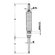 6008800 Siłownik hydrauliczny 6"+sprężyna typu 3