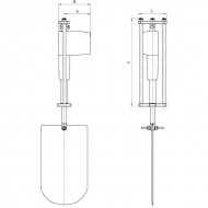 6061100 Zestaw z siłownikiem 6" 12V MZ