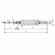 5377RIV1674000 Siłownik hydrauliczny ze sprężyną, 4 cal., RIV167 Smeraldo