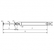 5377RIV1666000 Siłownik hydrauliczny jednostronnego działania, 6 cal., RIV160 Smeraldo