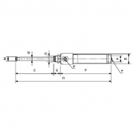 5377RIV1638000 Siłownik hydrauliczny dwustronnego działania, 8 cal., RIV160 Smeraldo