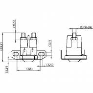 1187361120 Przełącznik elektromagnetyczny clum 12V/50 o wysokiej wydajności