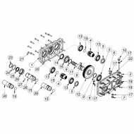 GBF30D135 Multiplikator do dwóch pomp grupy 3 i 2 GBF 30D, z wałem, przeł. 1:3,5