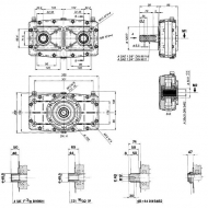 GBF30D135 Multiplikator do dwóch pomp grupy 3 i 2 GBF 30D, z wałem, przeł. 1:3,5