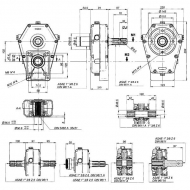 GBF30ST835 Multiplikator do pomp grupy 3 i 2 GBF 30ST, tuleja/wał, przeł. 1:3,5