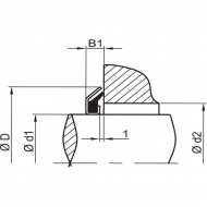 AS20354RCP001 Uszczelnienie Alphaseal RC, 20x35x4 mm