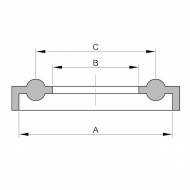TCGL100EPDM Uszczelnienie Tri-Clamp 3" DN100 EPDM 100,2x119 mm