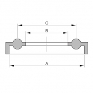 Złącze Triclamp, calowe, standardowe uszczelnienie z wargą, 22,9x50,5 mm