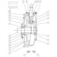 15480200 Przekładnia L-154J 7,75:1 - 19kW Comer