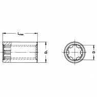 226000304R05 Tuleja profilowa, 1 3/8 Z6, 60 mm