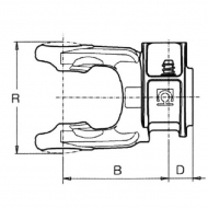 5070G3755 Widłak zewnętrzny seria 5 1 3/8 Z21 Bondioli&Pavesi
