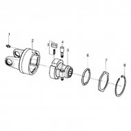 421463101R03 Krzywka ze sprężyną, Bondioli & Pavesi, L-63 mm