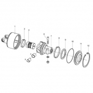 421156102R Zestaw sprężyn, sprzęgło LR23 2100 Nm, 58x72mm, Bondioli & Pavesi